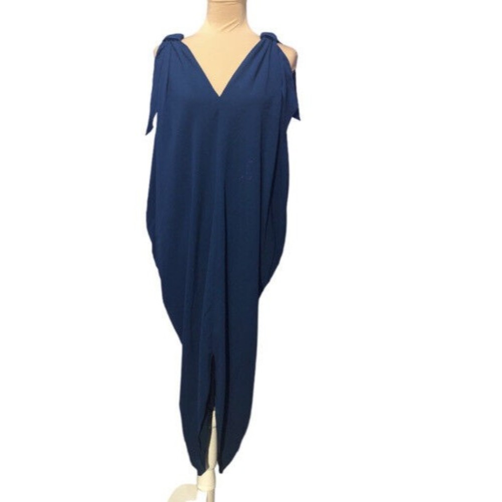 Hatch Amira Shoulder Tie Caftan Maternity Dress Petite